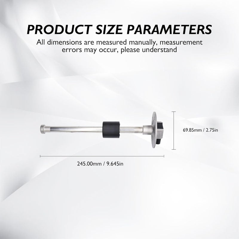 OXCANO Marine Fuel Sending Unit 0-90 ohms 8.5"(216mm) for Boat Fuel Tank Sender Stainless Steel Fuel Lever Sending Units Water Fuel Gauge Sender for Car Truck Vehicle - Image 2